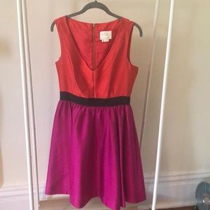 Classy & Beautiful Kate Spade Red & Fuchsia Dress